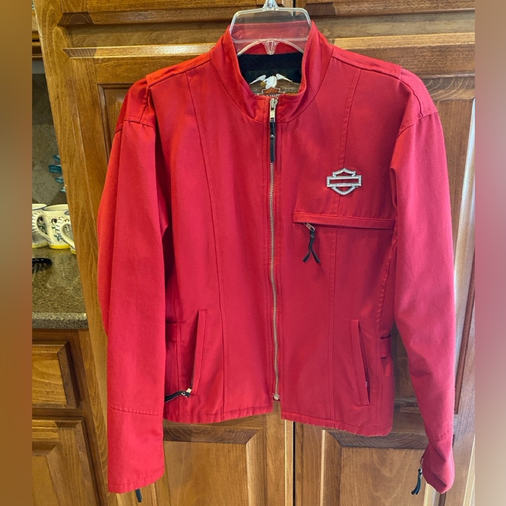 Ladies red Harley Davidson jacket